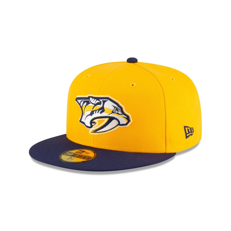 Nashville Predators Yellow 59FIFTY Fitted Hat 7