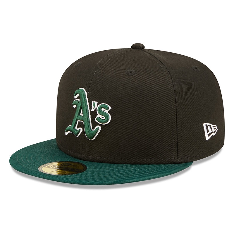 New Era 59FIFTY Oakland Athletics Baseball Cap – MLB World Series – Black-Green 7