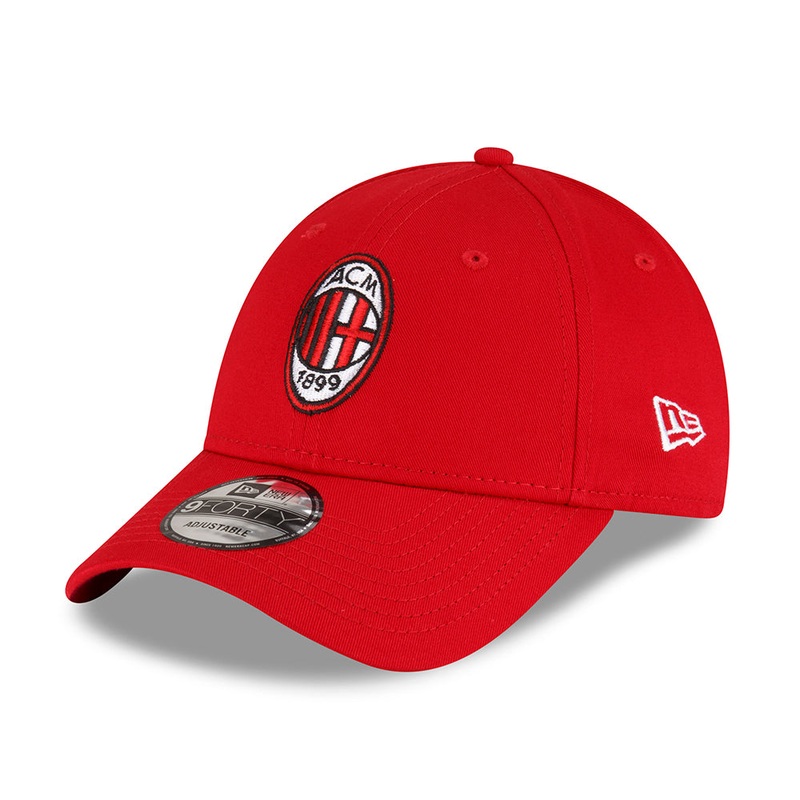 New Era 9FORTY AC Milan Baseball Cap – Core – Scarlet Adjustable