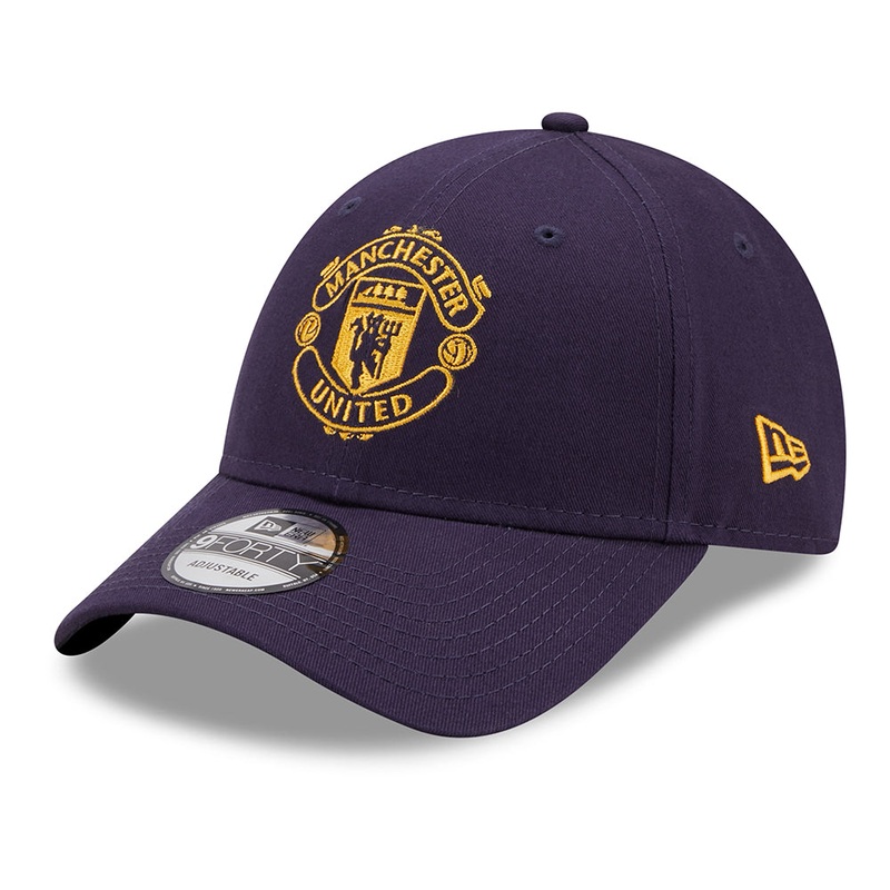 New Era 9FORTY Manchester United Baseball Cap – Seasonal Colour Pop – Navy Blue Adjustable
