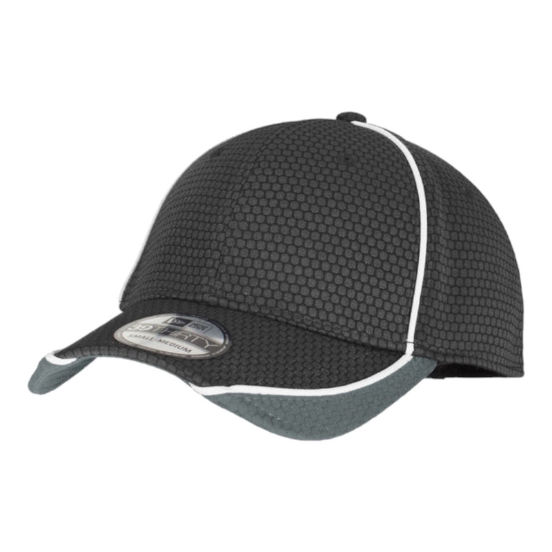 New Era NE1070 Hex Mesh Cap Black/Graphite/White S/M