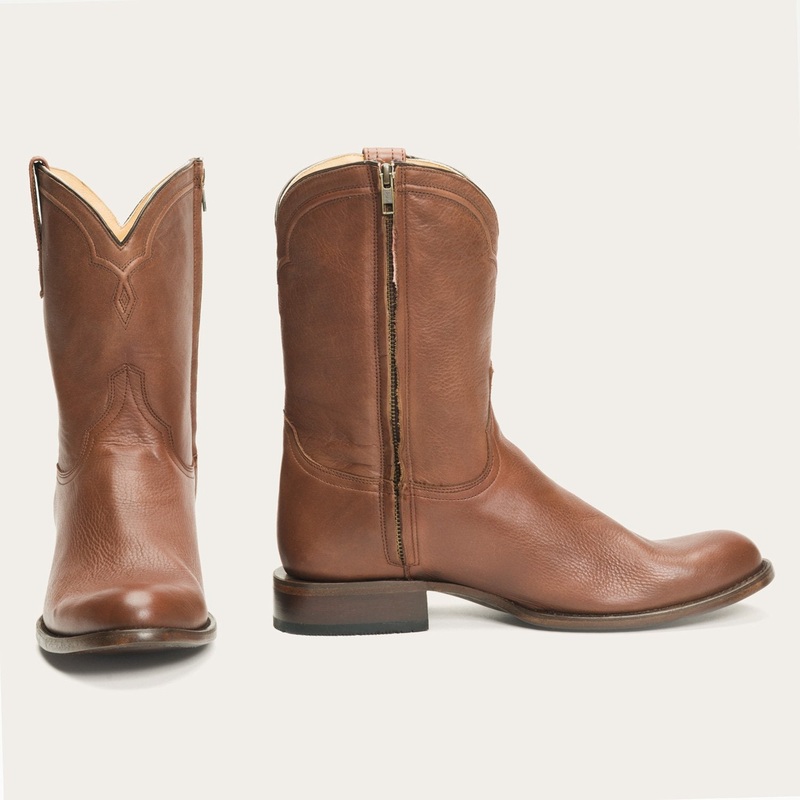 Rancher Zip Roper Burnished Cognac 7 D