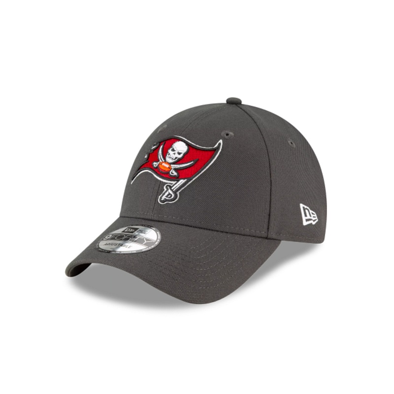 Tampa Bay Buccaneers The League Gray 9FORTY Adjustable Hat One Size