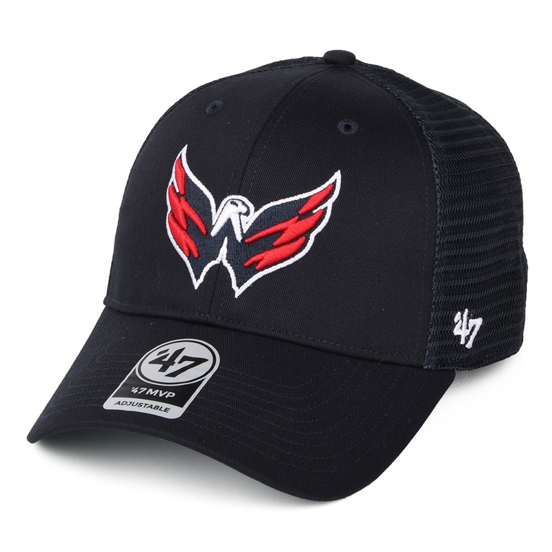 47 Brand Washington Capitals Trucker Cap – NHL Branson MVP – Navy Blue Adjustable