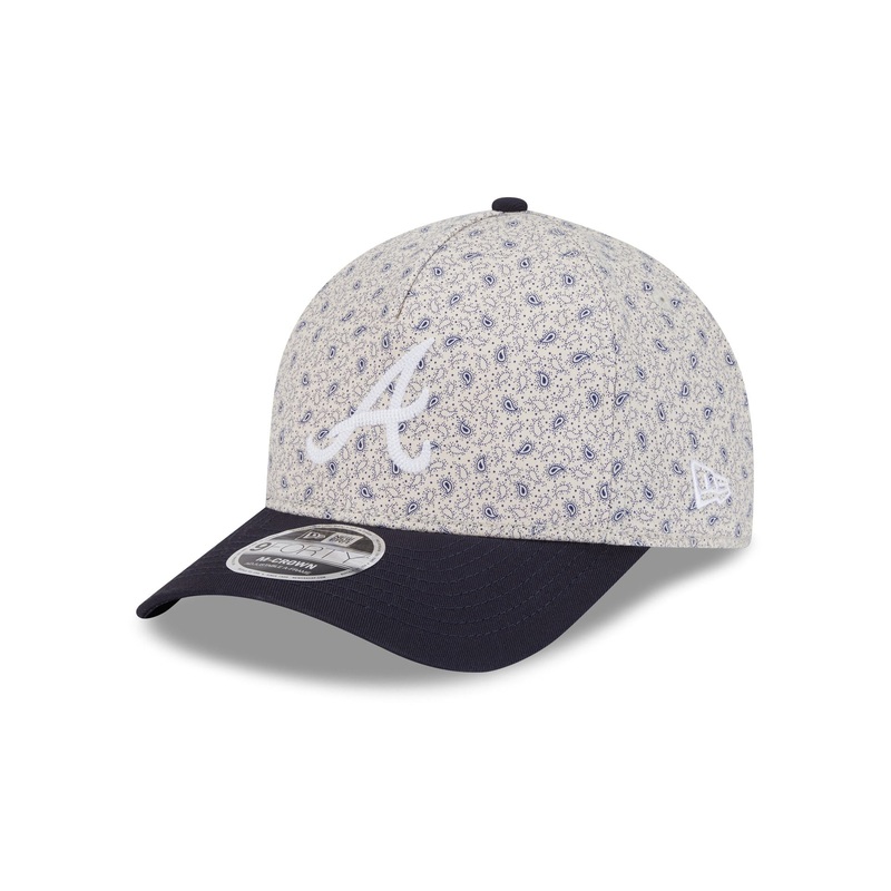Atlanta Braves Micro Print 9FORTY M-Crown A-Frame Adjustable Hat One Size