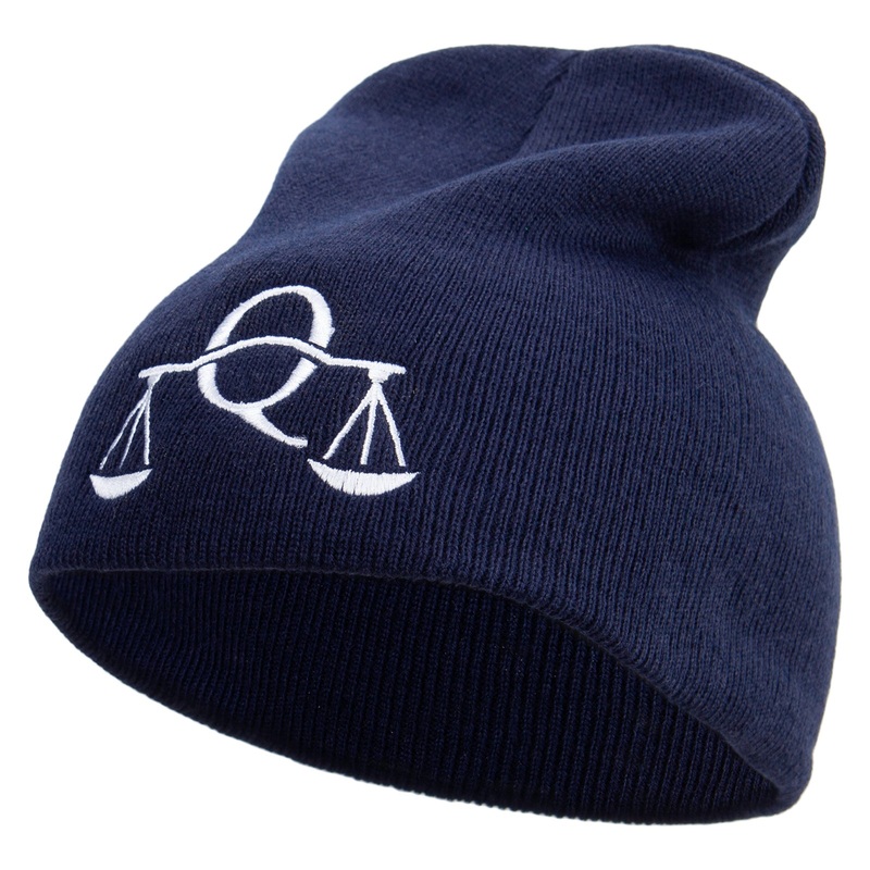 Attorney Law Embroidered 8 inch Acrylic Short beanie Navy One Size