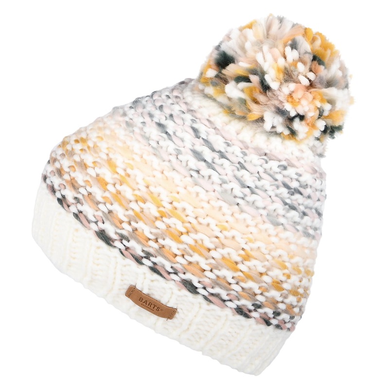 Barts Hats Myonet Space-Dyed Bobble Hat – Cream-Celadon Green 1-Size