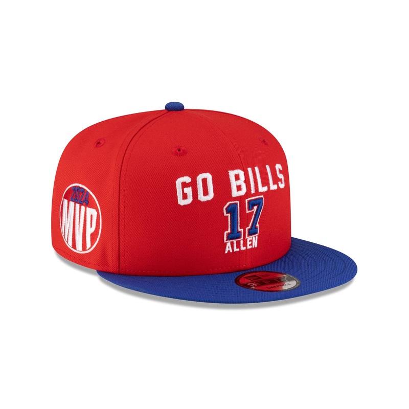 Buffalo Bills Josh Allen MVP Red 9FIFTY Snapback Hat One Size