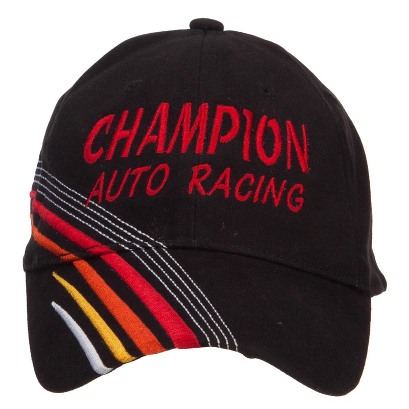Champion Auto Racing Embroidered Deluxe Cap Red One Size