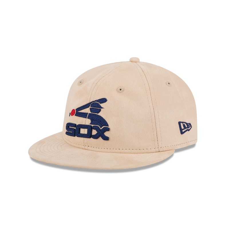 Chicago White Sox Stone Suede Retro Crown 9FIFTY Snapback Hat One Size