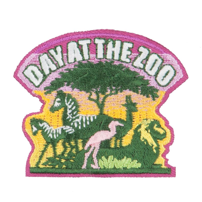 Day at The Zoo Patches Purple One Size