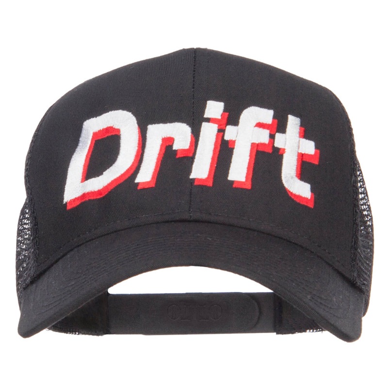 Drift Racing Embroidered Mesh Cap Black One Size