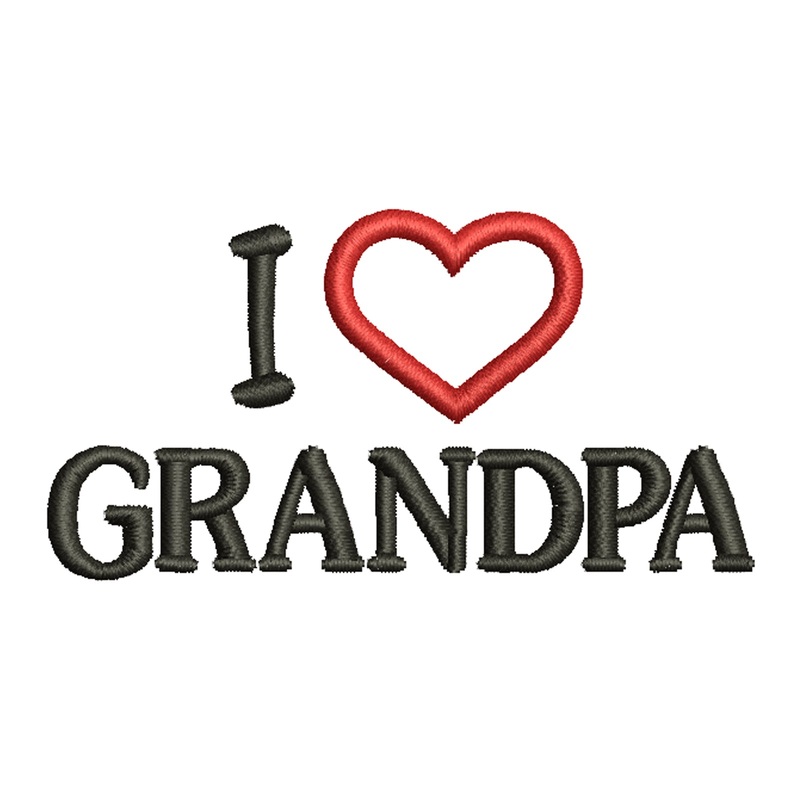 I Love Grandpa Logo Default Title One Size