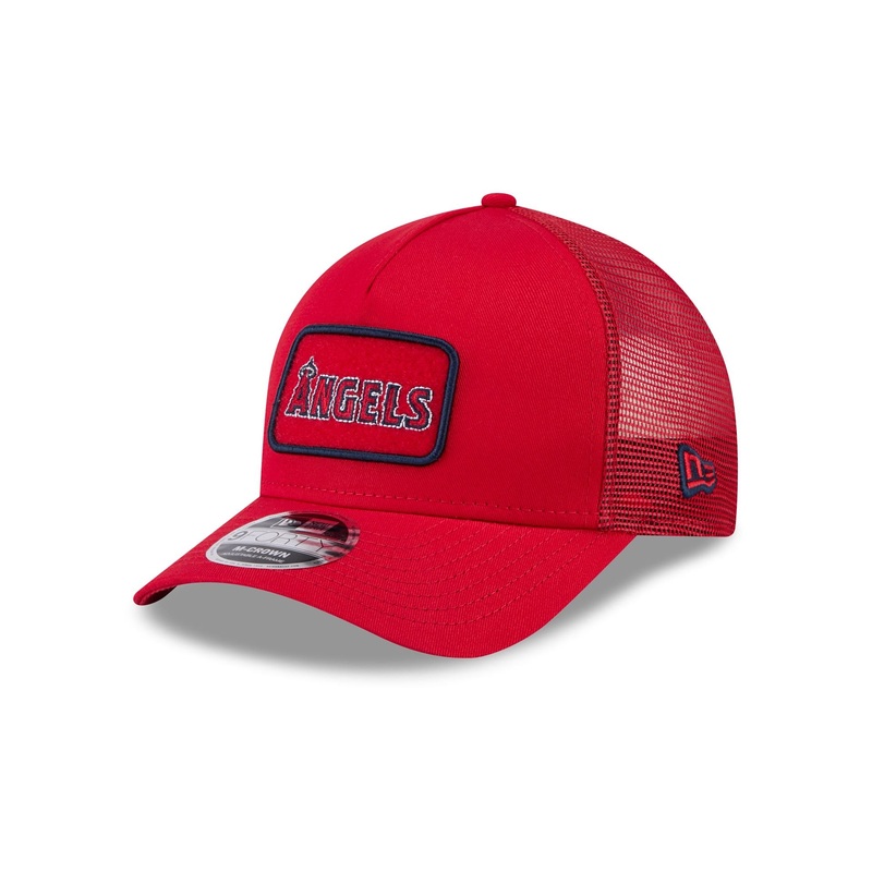 Los Angeles Angels Tonal Patch 9FORTY M-Crown A-Frame Trucker Hat One Size