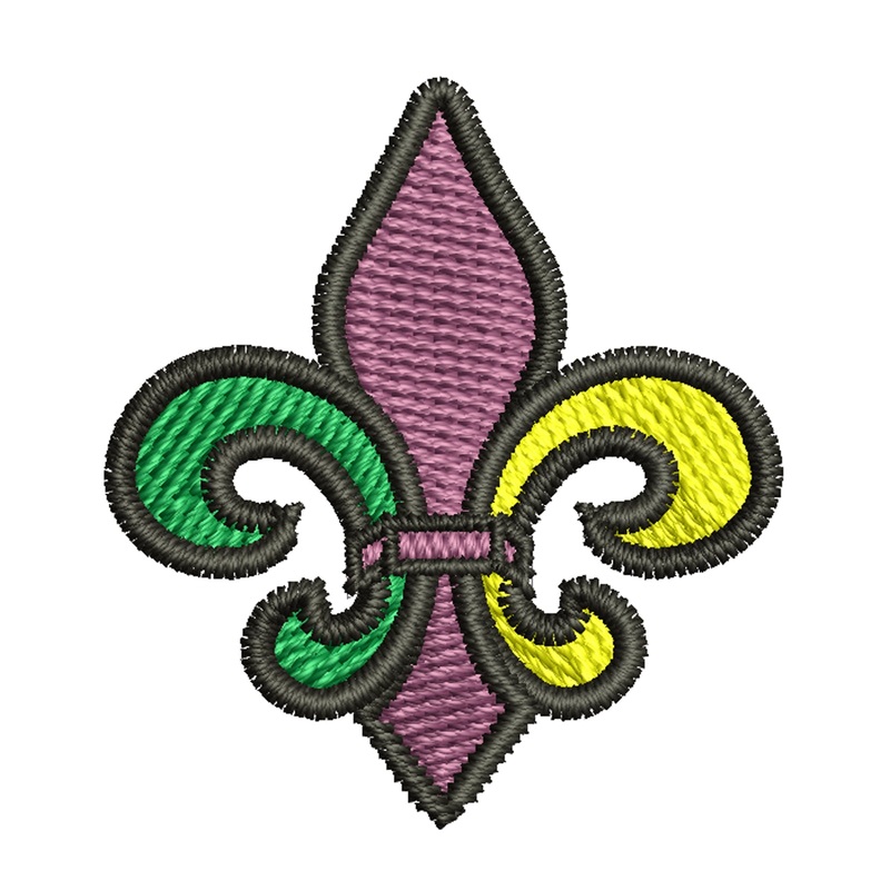 Mardi Gras Fleur de Lis Symbol Default Title One Size