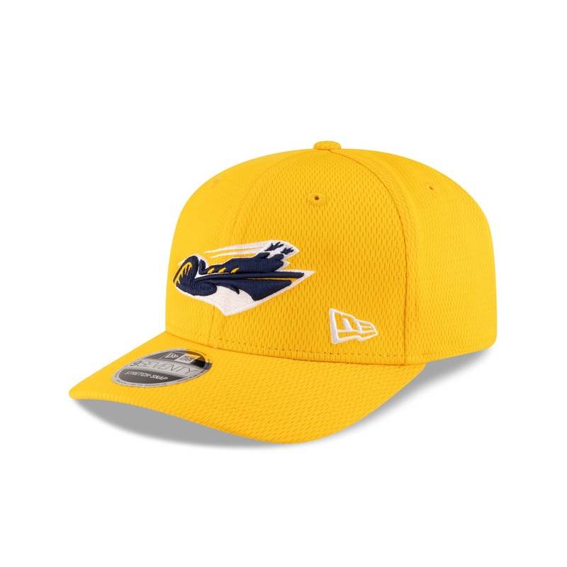 Memphis Showboats Yellow 9SEVENTY Stretch-Snap Hat One Size