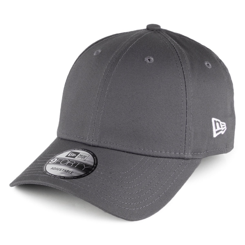 New Era 9FORTY Blank Baseball Cap – Flag Collection – Charcoal Adjustable