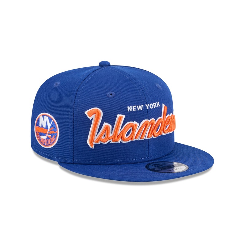 New York Islanders Script 9FIFTY Snapback Hat One Size