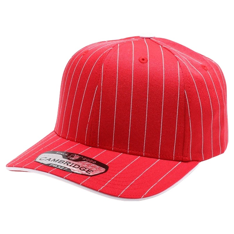 Pit Bull Cambridge PB327 6-Panel Pinstripe Snapback Hat Black/White