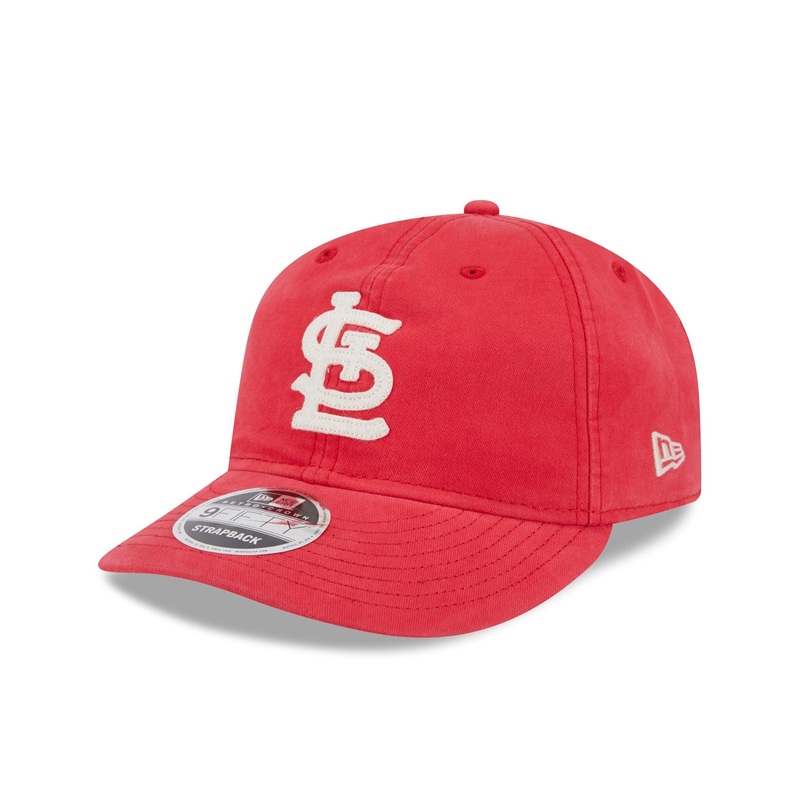 St. Louis Cardinals Canvas Felt Retro Crown 9FIFTY Strapback Hat One Size