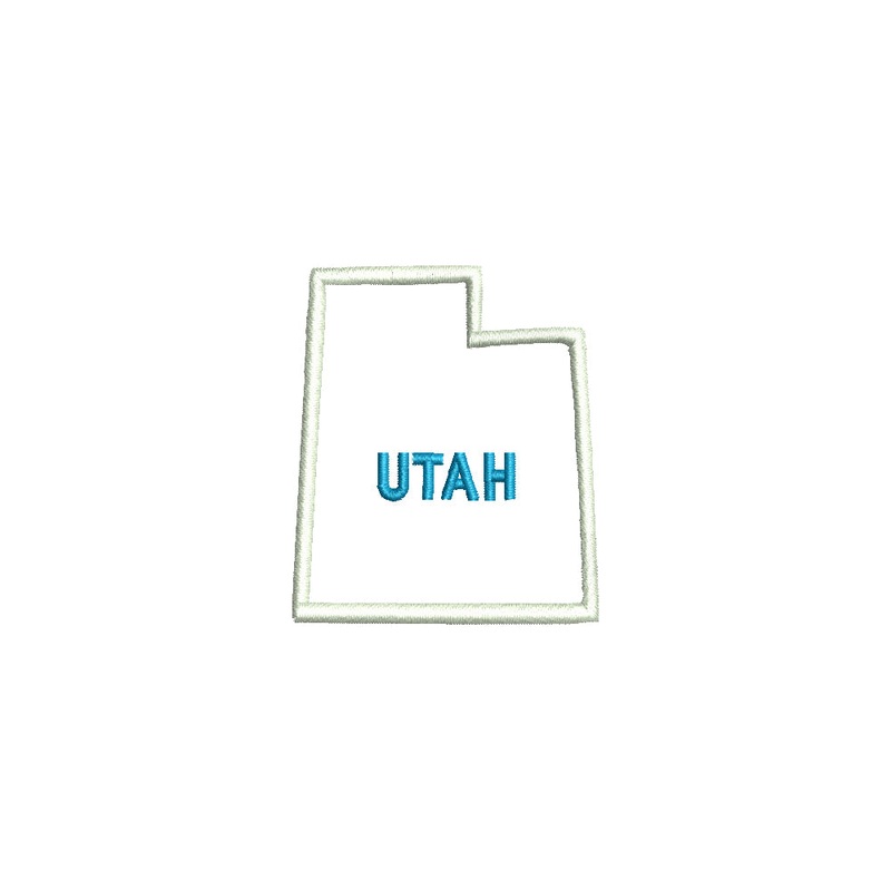 Utah with Map Outline Default Title One Size