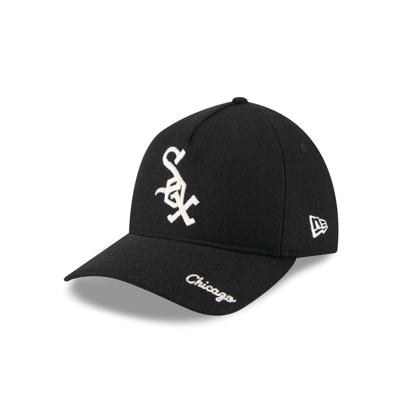 Chicago White Sox Wool Letterman 9TWENTY A-Frame Adjustable Hat Adjustable Hat One Size