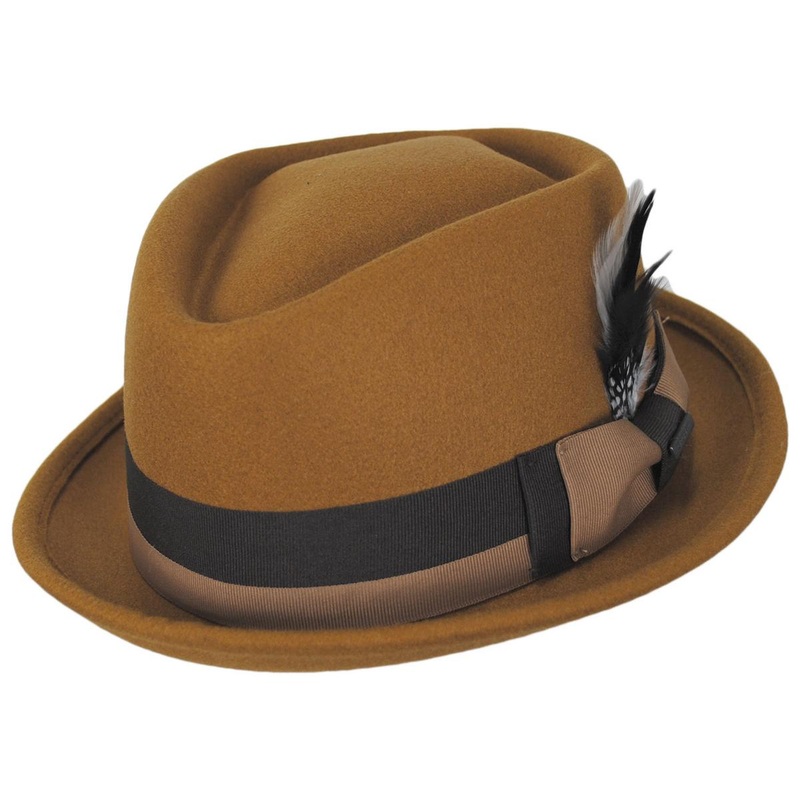Clubber ProvatoKnit Diamond Crown Fedora Hat ACORN M