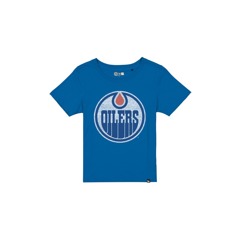 Edmonton Oilers Wash Logo Women’s Short-Sleeve T-Shirt XS