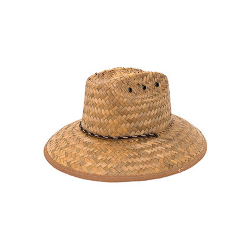 Goldcoast GCY3350 Youth Straw Lifeguard Hat Natural/Tiger-Eye