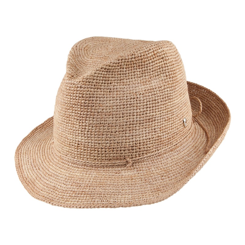 Helen Kaminski Hats Fai Straw Trilby Hat – Natural 1-Size