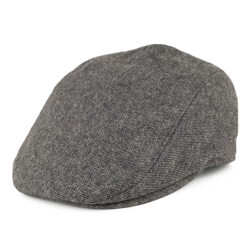 Levi’s Hats Driver Tweed Flat Cap with Blank Tab – Grey 1-Size