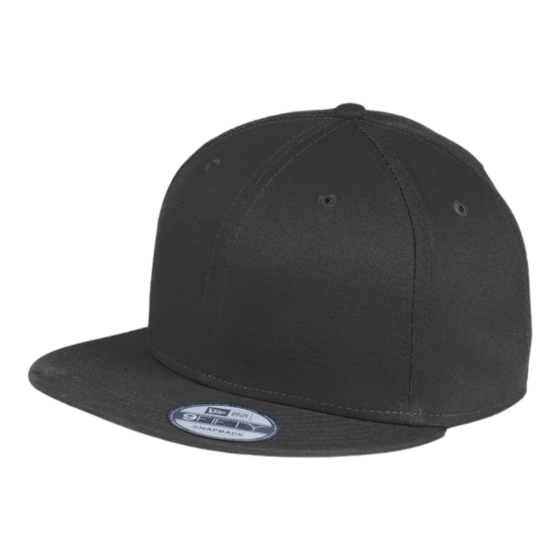 New Era NE400 Flat Bill Snapback Cap Black