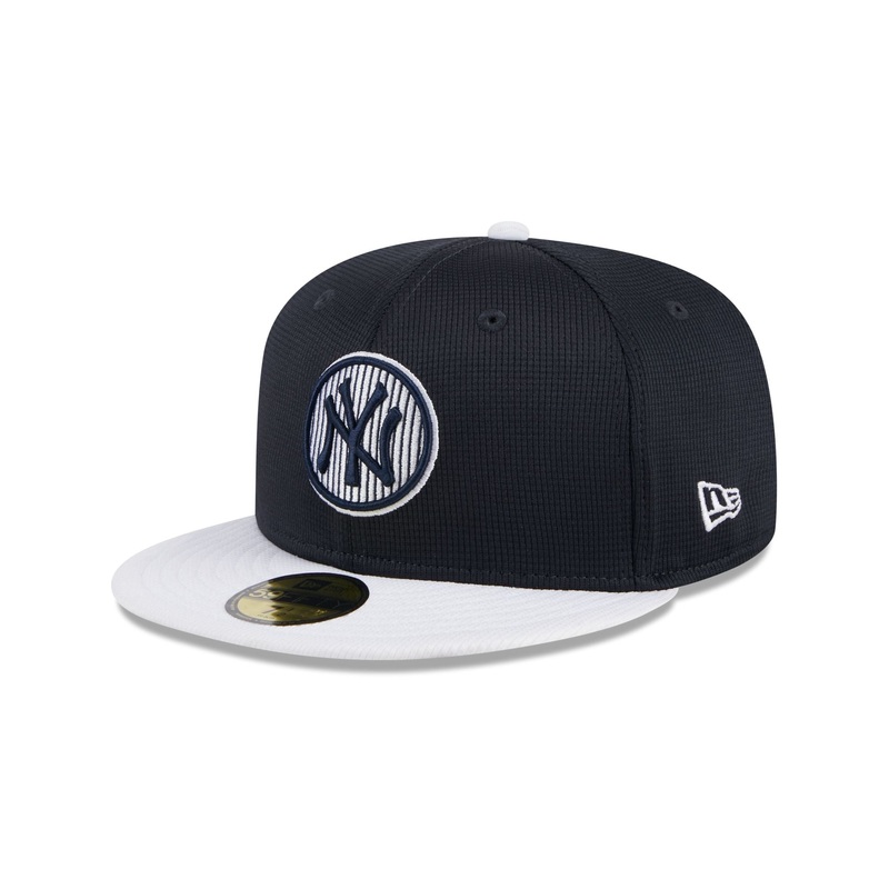 New York Yankees 2025 Batting Practice Gray Kids 59FIFTY Fitted Hat 6 3/8