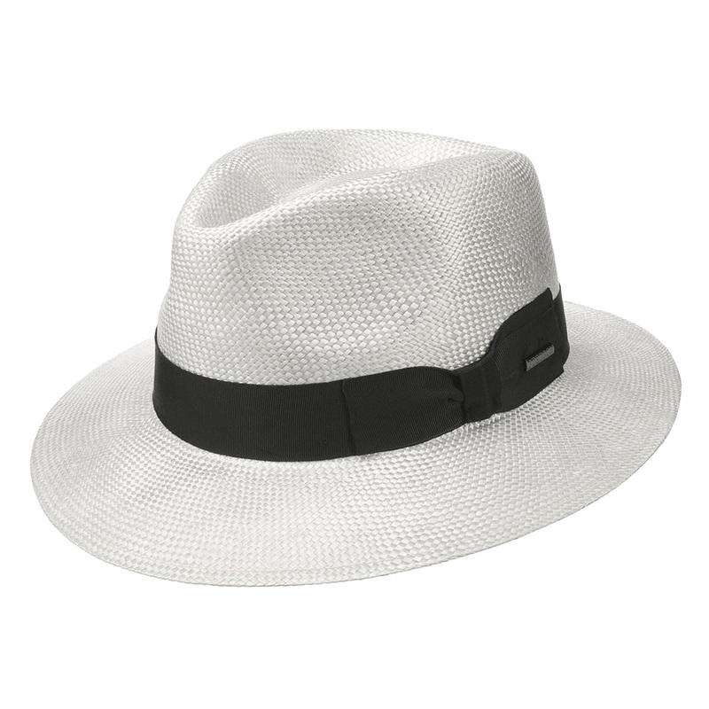 Stetson Hats Super Lightweight Summer Fedora Hat – White S