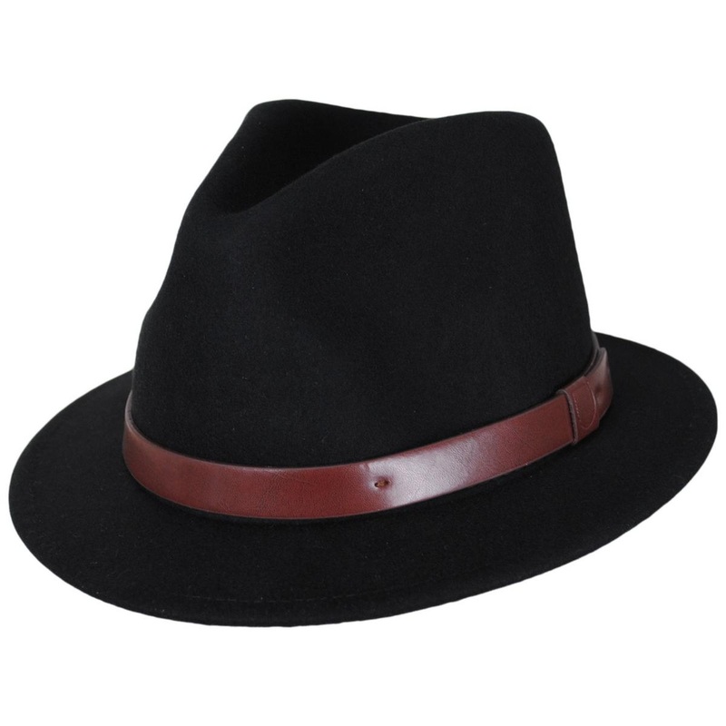 Toddlers’ Messer Wool Felt Fedora Hat BLACK TODDLER