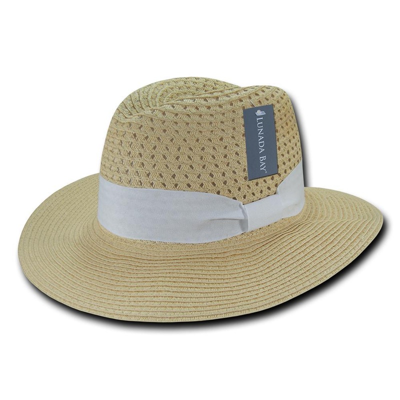 Women’s Paper Braid Straw Hat, Style K – L002 Natural