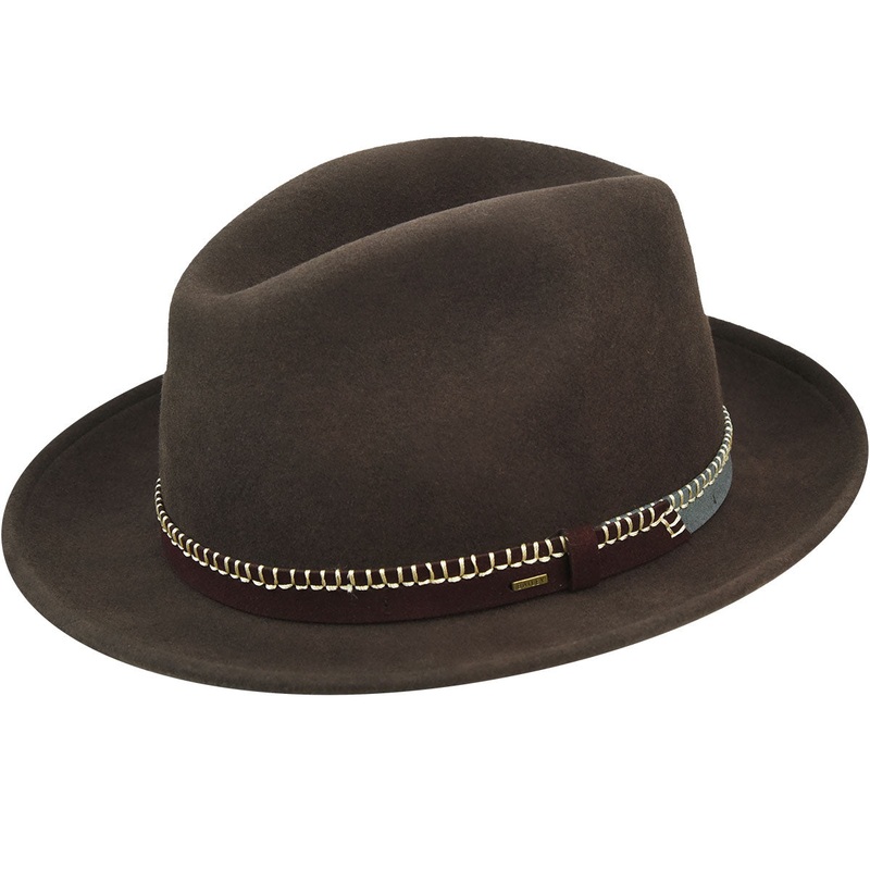 Acker Fedora Midnight Brown S