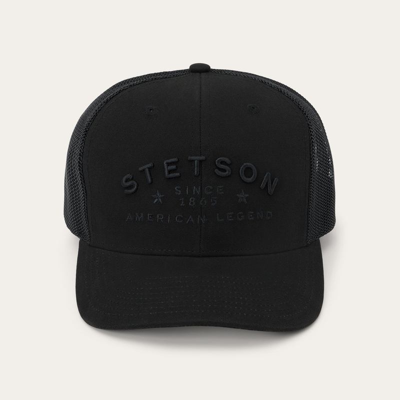 American Legend Trucker Cap Black/Black O/S