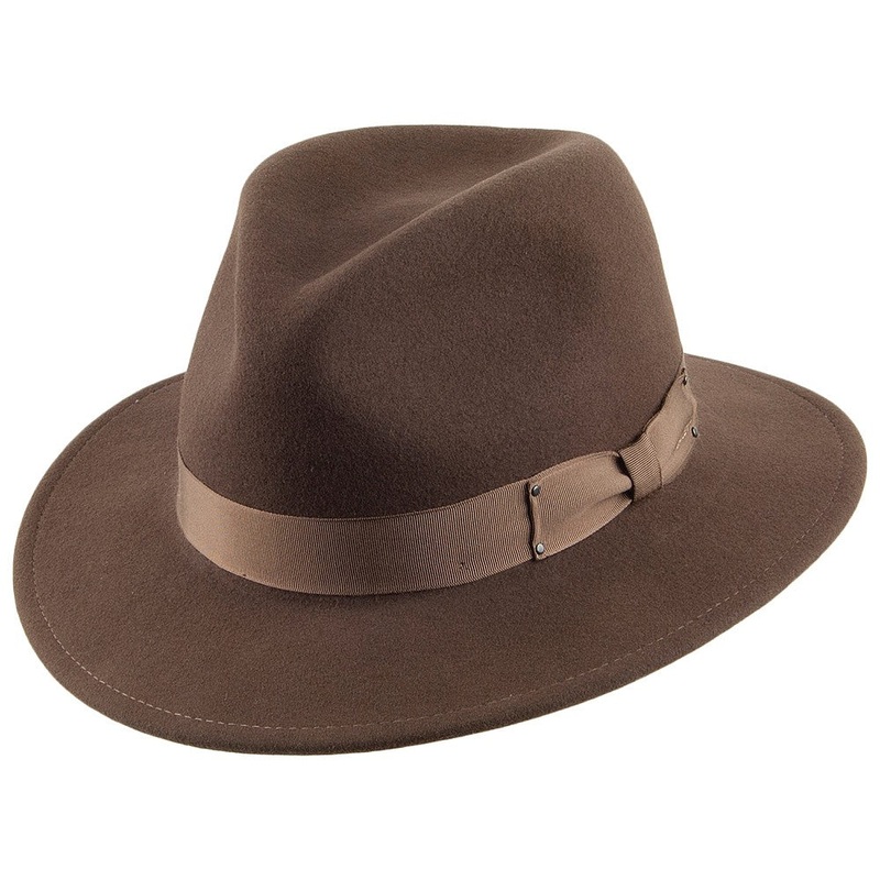 Bailey Hats Curtis Crushable Water Repellent Wool Felt Fedora Hat – Serpent S