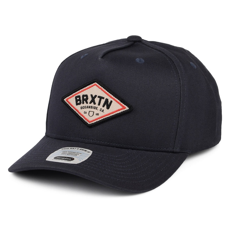 Brixton Hats Tremont C NetPlus MP Snapback Cap – Washed Navy Adjustable