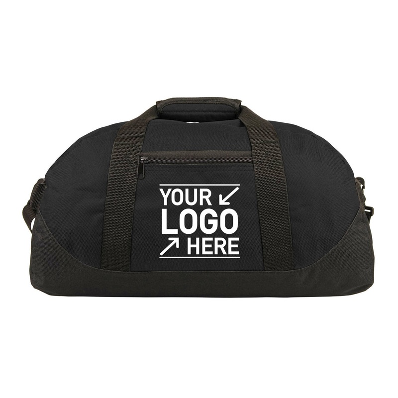 Custom Printed Nissun Two Tone Duffle Bag DB1181 Black