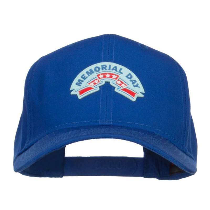 Memorial Day Ribbon Patched Cap Royal One Size