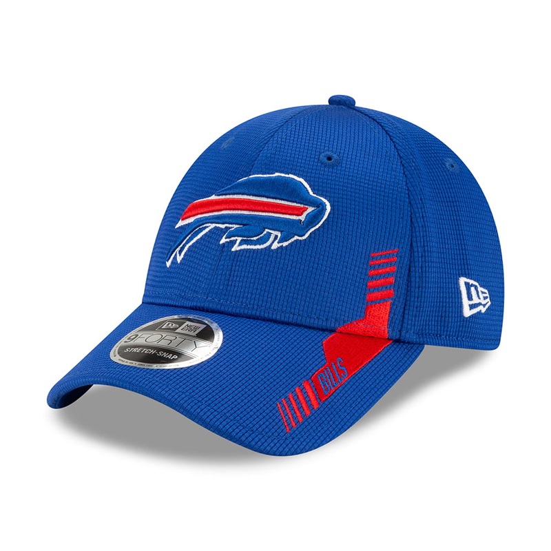 New Era 9FORTY Buffalo Bills Stretch Snap Baseball Cap – NFL Sideline Home – Blue Adjustable