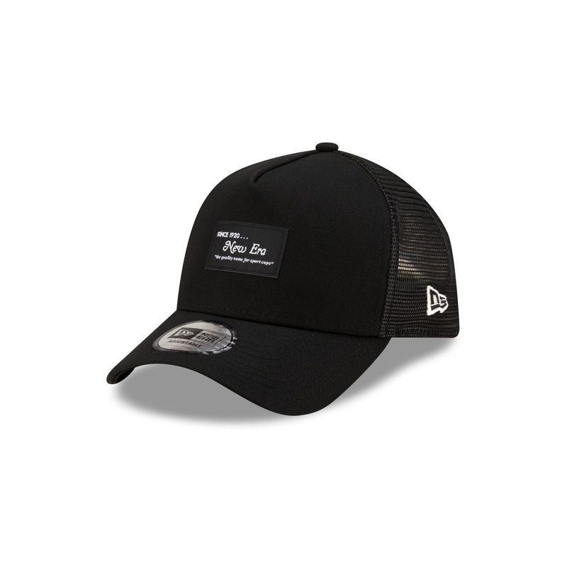 New Era Cap Black Duck Canvas 9FORTY A-Frame Trucker One Size