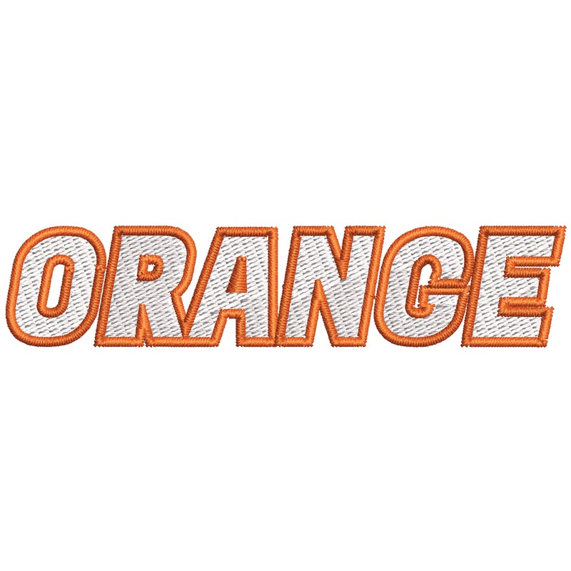 Orange Text Orange Text One Size