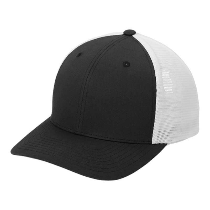 Port Authority C110 Flexfit 110 Mesh Cap Black/Black