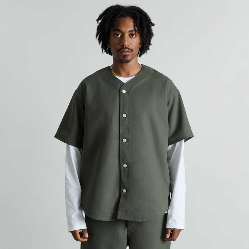 Riverside Dusty Charcoal Baseball Jersey S
