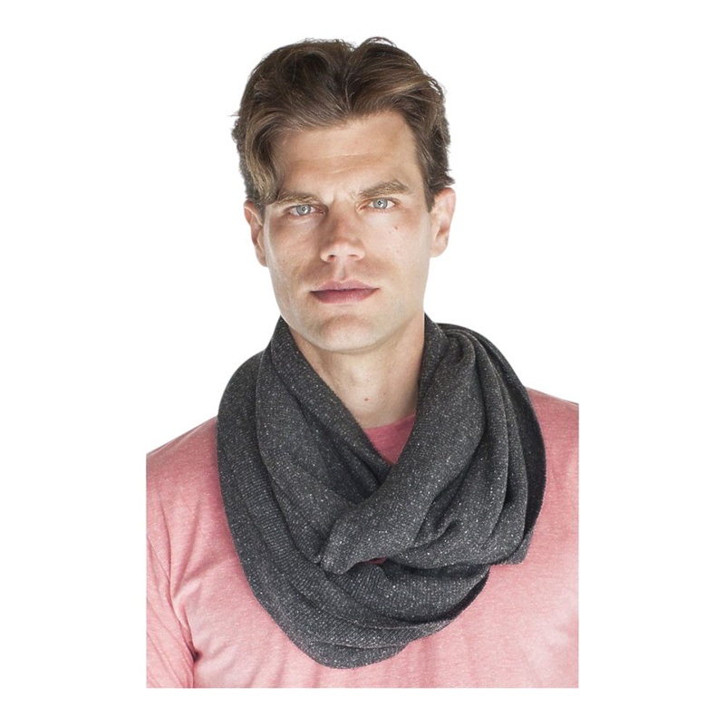 Royal Apparel Unisex Eco Triblend Thermal Infinity Scarf 34000 Eco Tri Charcoal