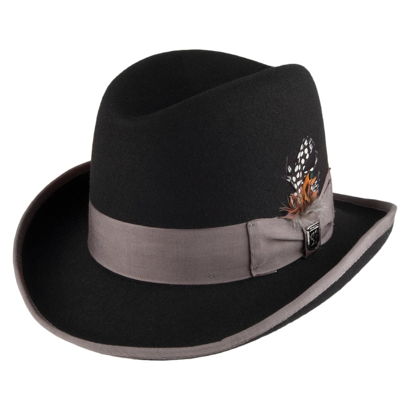Stacy Adams Wool Felt Homburg – Black S