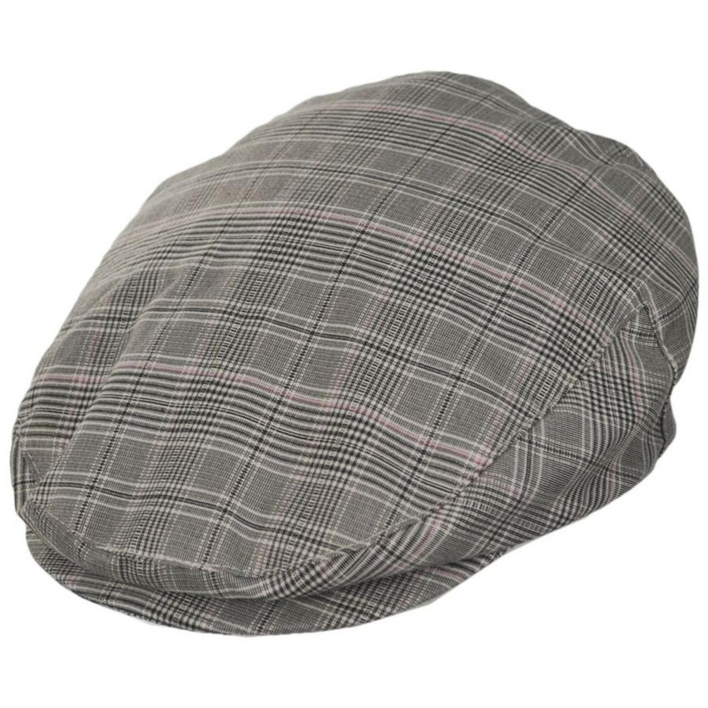 Summer Plaid Fabric Ivy Cap KHAKI S